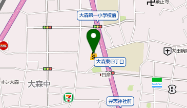 ライフ大森中店の地図画像