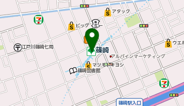 ライフ篠崎店の地図画像