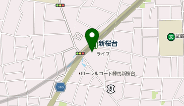 ライフ新桜台駅前店の地図画像