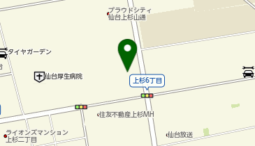 栄光の個別ビザビ 仙台上杉校の地図画像