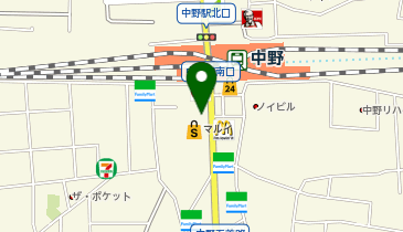 栄光の個別ビザビ 中野校の地図画像