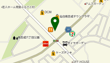 大阪王将 仙台南吉成店(株式会社テイザンフーズ)の地図画像