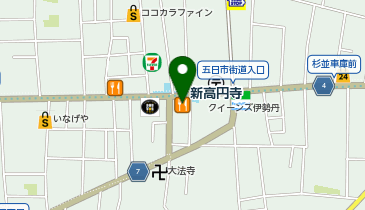 大阪王将 新高円寺店の地図画像