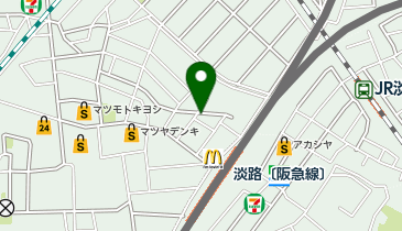 大阪王将 淡路店の地図画像