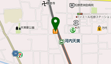 大阪王将 河内天美店の地図画像