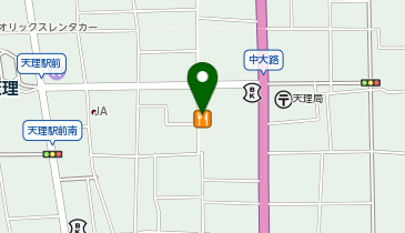 大阪王将 天理店の地図画像