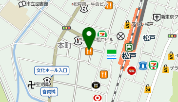 大阪王将 松戸西口店の地図画像