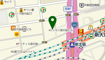 大阪王将 新大阪店の地図画像