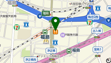 大阪王将 福島店の地図画像
