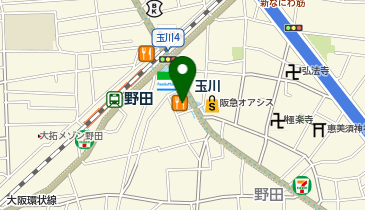 大阪王将 野田店の地図画像