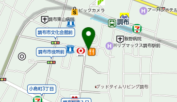 大阪王将 調布店の地図画像