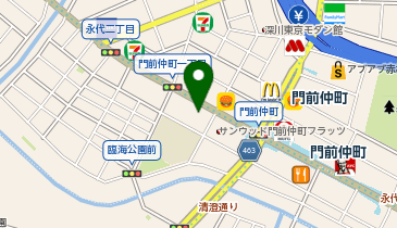 大阪王将 門前仲町店の地図画像