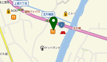 大阪王将 盛岡上堂店の地図画像