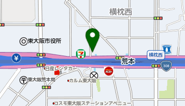 大阪王将 荒本店の地図画像