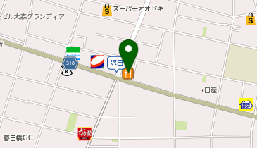 大阪王将 平和島店の地図画像