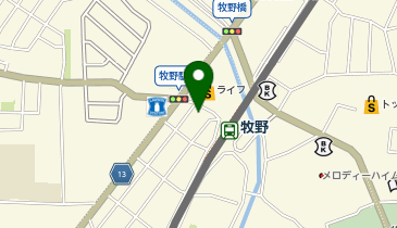 大阪王将 牧野店の地図画像