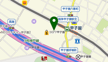 大阪王将 阪神甲子園店の地図画像