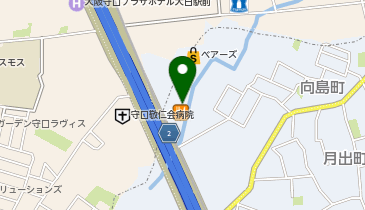 大阪王将 大日ベアーズ店の地図画像