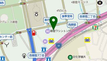 大阪王将 新宿ワシントンホテル店の地図画像