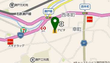 スガキヤ 瀬戸アピタ店の地図画像