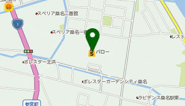 スガキヤ 桑名東バロー店の地図画像