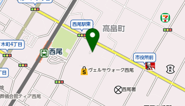 スガキヤ ヴェルサウォーク西尾店の地図画像