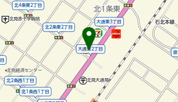 カースタレンタカー 北見店の地図画像