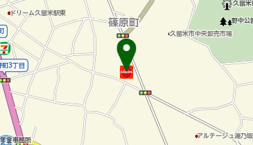 カースタレンタカー 久留米諏訪野町店の地図画像