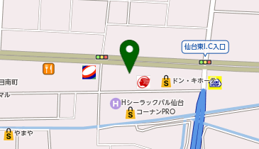 カースタレンタカー 仙台産業道路東インター店の地図画像