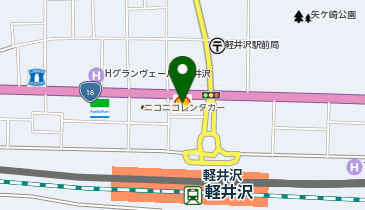 カースタレンタカー 軽井沢駅前店の地図画像
