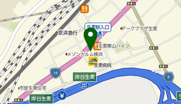 カースタレンタカー 横浜鶴見生麦駅前店の地図画像