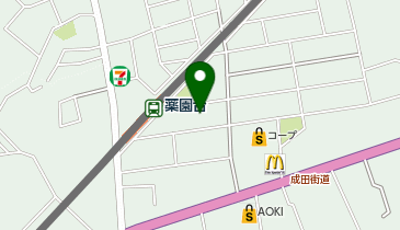 カースタレンタカー 薬園台駅店の地図画像