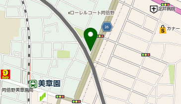 カースタレンタカー 美章園東ステーションの地図画像