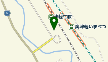 カースタレンタカー 奥津軽いまべつ駅前ステーションの地図画像