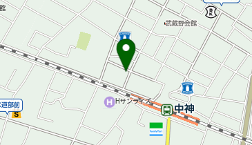 カースタレンタカー 中神駅前北口ステーションの地図画像