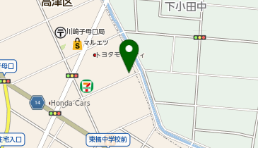 カースタレンタカー 川崎子母口ステーションの地図画像