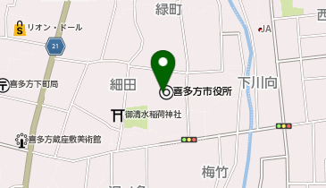 カースタレンタカー 喜多方駅前ステーションの地図画像