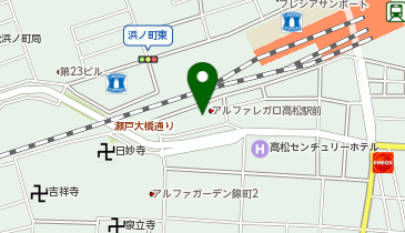 カースタレンタカー 高松駅ステーションの地図画像