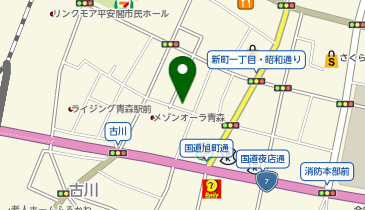 カースタレンタカー 青森市場ステーションの地図画像