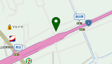 カースタレンタカー 岡山倉田店の地図画像