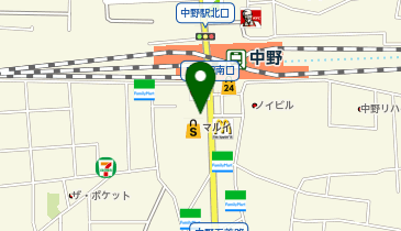 栄光ゼミナール 中野校の地図画像