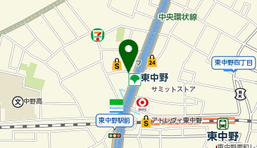 栄光ゼミナール 東中野校の地図画像