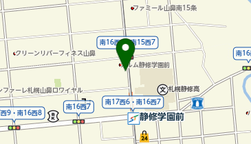 河合塾マナビス 南16条校の地図画像