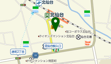 河合塾マナビス 北仙台校の地図画像