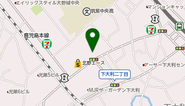 ヨネザワコンタクト 下大利店の地図画像