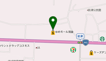 メガネのヨネザワ ゆめモール筑後店の地図画像