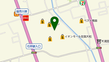 メガネのヨネザワ イオンモール佐賀大和店の地図画像