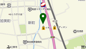 メガネのヨネザワ イオン島原店の地図画像