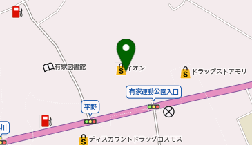 メガネのヨネザワ イオン有家店の地図画像