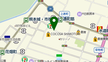 ヨネザワコンタクト 下通店の地図画像